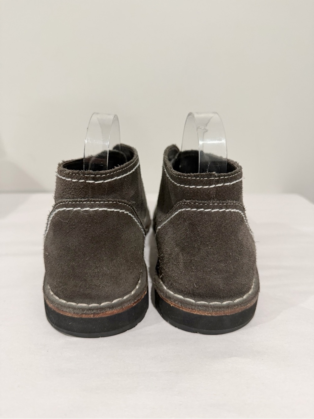 JOHN VARVATOS Ankle Chukka Boots Gray Suede Lace Up Men's Size 9.5 - Picture 6 of 13